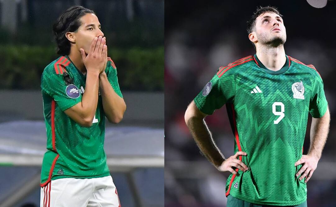 Diego Lainez y Santiago Giménez fueron los cepillados del Tata Martino en el Mundial de Qatar 2022. Foto: Especial