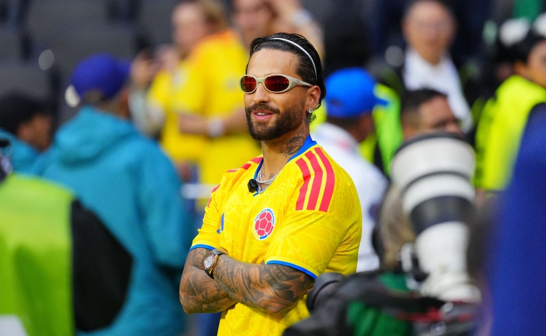 Maluma en el Colombia vs Uzbekistán del Mundial 2026 en CDMX / Foto: Imago7
