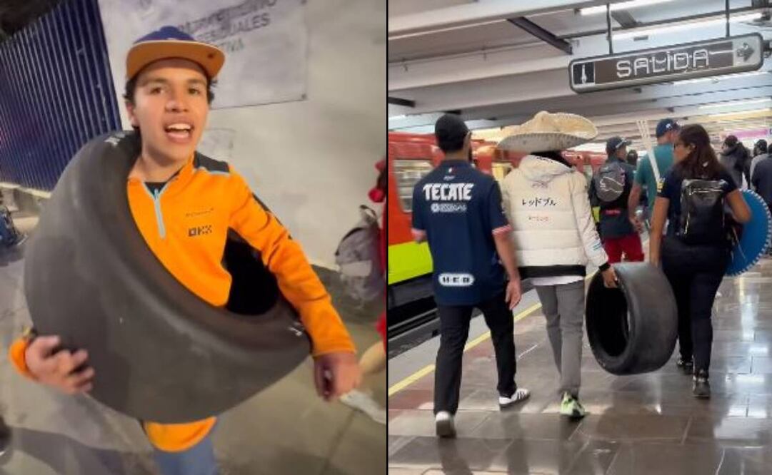 Aficionados se llevaron a casa el mejor souvenir del Gran Premio de México 2024. FOTOS: Récord / @marca_mexico