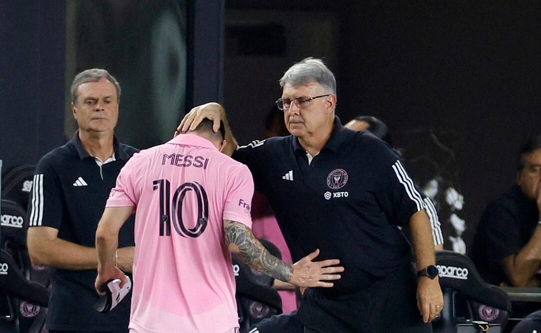 Lionel Messi y Gerardo 'Tata' Martino con el Inter de Miami / FOTO: AFP