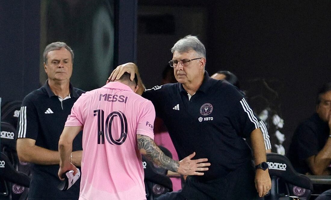 Lionel Messi y Gerardo 'Tata' Martino con el Inter de Miami / FOTO: AFP