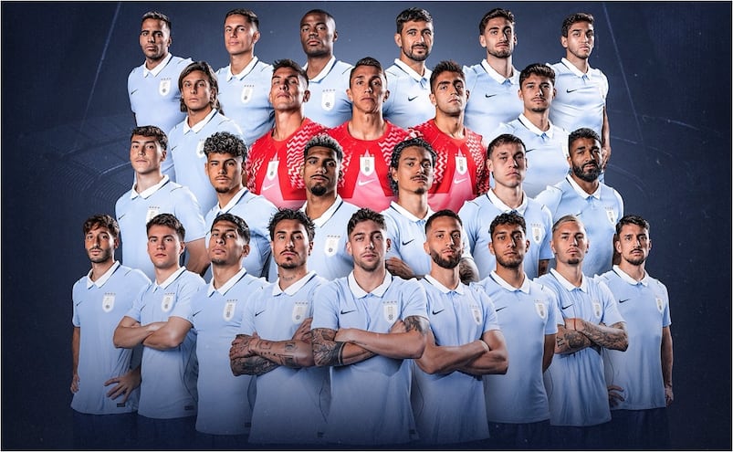 Uruguay presenta su lista de convocados para la Copa del Mundo de 2026 