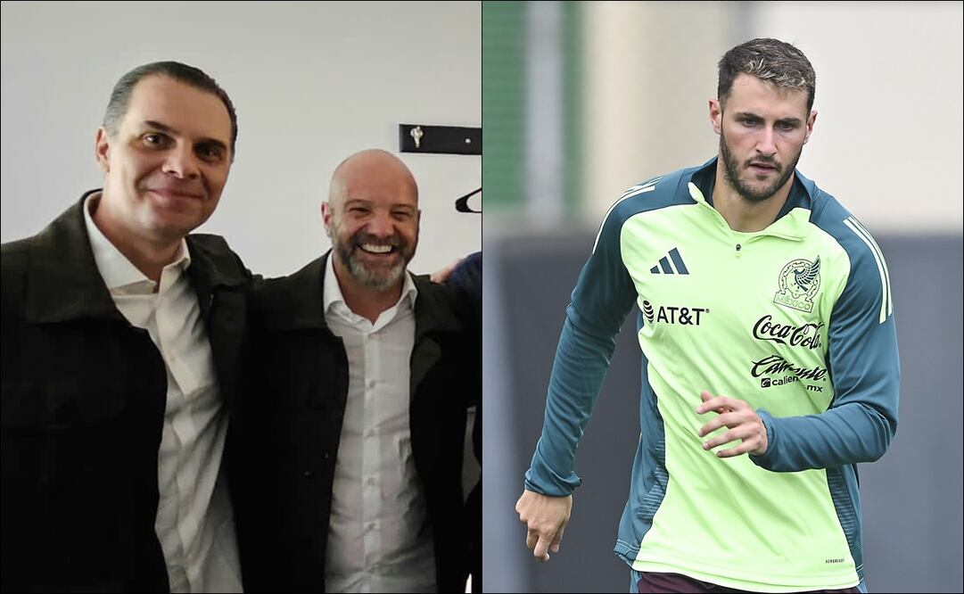 Santiago Giménez reclamó en plena entrevista a Christian Martinoli y Luis García: “Ustedes me presionan y revientan” / FOTOS: @GarciaPosti e Imago7