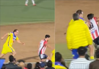 Cuauhtémoc Blanco se arde en Clásico de Leyendas y mete entrada criminal al 'Venado' Medina