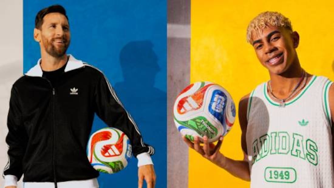 Messi y Yamal posaron con el Trionda, balón oficial del Mundial 2026. Foto: Especial