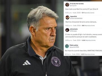 Aficionados explotaron en contra del Tata Martino luego de la remontada de Monterrey al Inter Miami