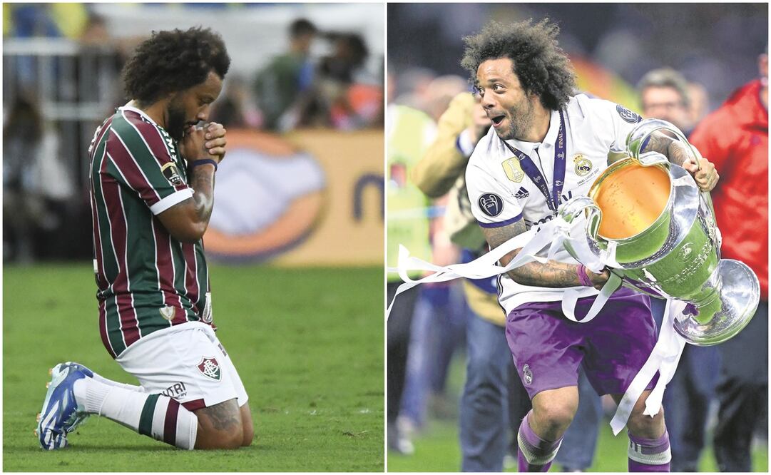 Marcelo en la Final de Copa Libertadores y con la Champions League / FOTOS: AP