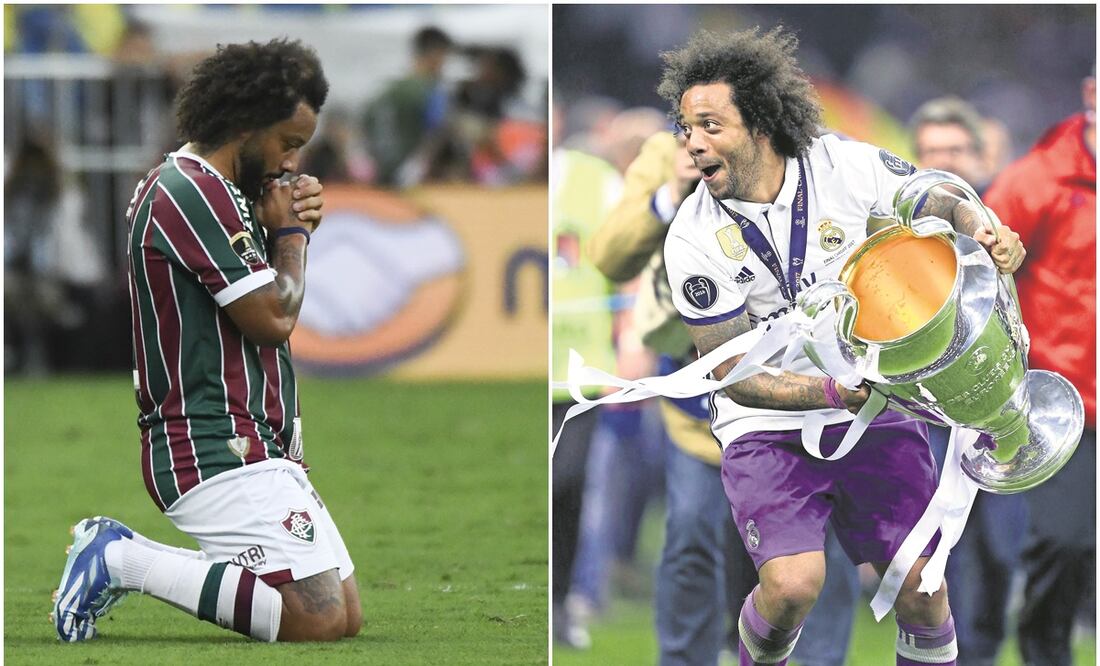 Marcelo en la Final de Copa Libertadores y con la Champions League / FOTOS: AP