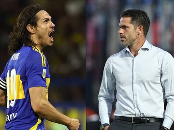 Cavani explota contra Fernando Gago tras ser sustituido en el partido de Boca Juniors contra Lanús