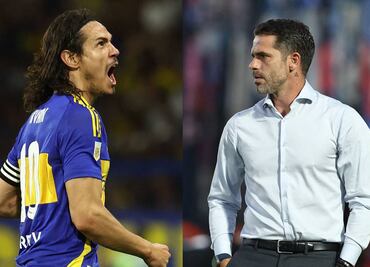 Cavani explota contra Fernando Gago tras ser sustituido en el partido de Boca Juniors contra Lanús