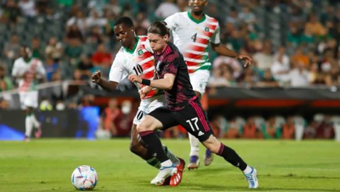 Marcelo Flores jugó un partido oficial con la Selección mexicana ante Surinam en 2022. Foto: Imago7