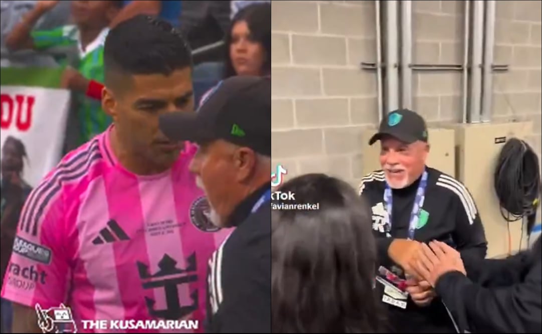 Luis Suárez escupió a Gene Ramírez en la final de la Leagues Cup 2025 / Foto: Especiales