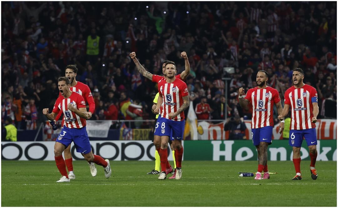 Jugadores del Atlético de Madrid celebrando ante el Inter de Milán en penaltis / FOTO: EFE