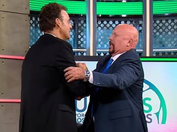 David Faitelson casi es golpeado por el Perro Bermúdez pero el Tuca Ferretti los separó