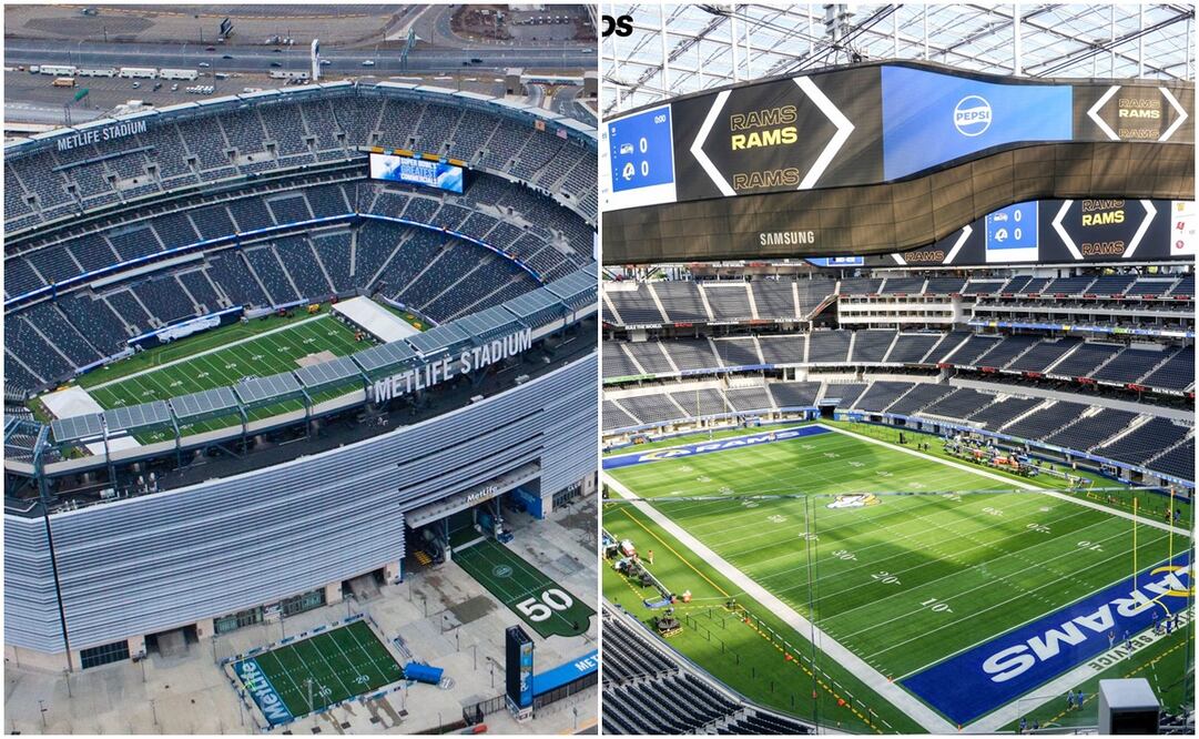 Estadio MetLife y Estadio SoFi Foto: Especial