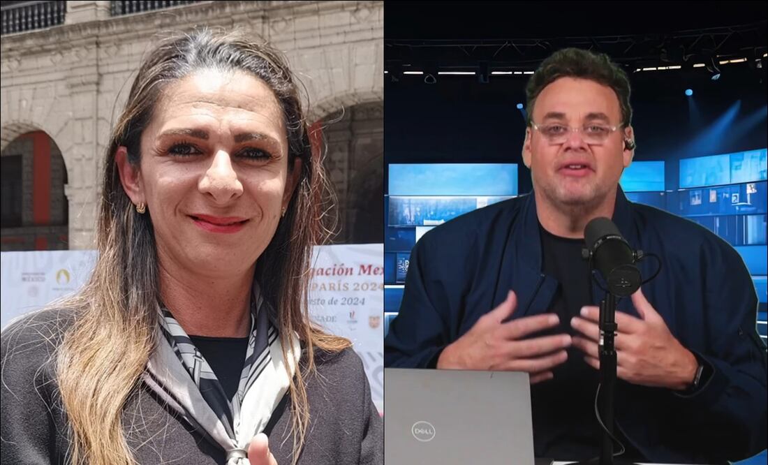 Ana Gabriela Guevara y David Faitelson. FOTO: Especial / Captura