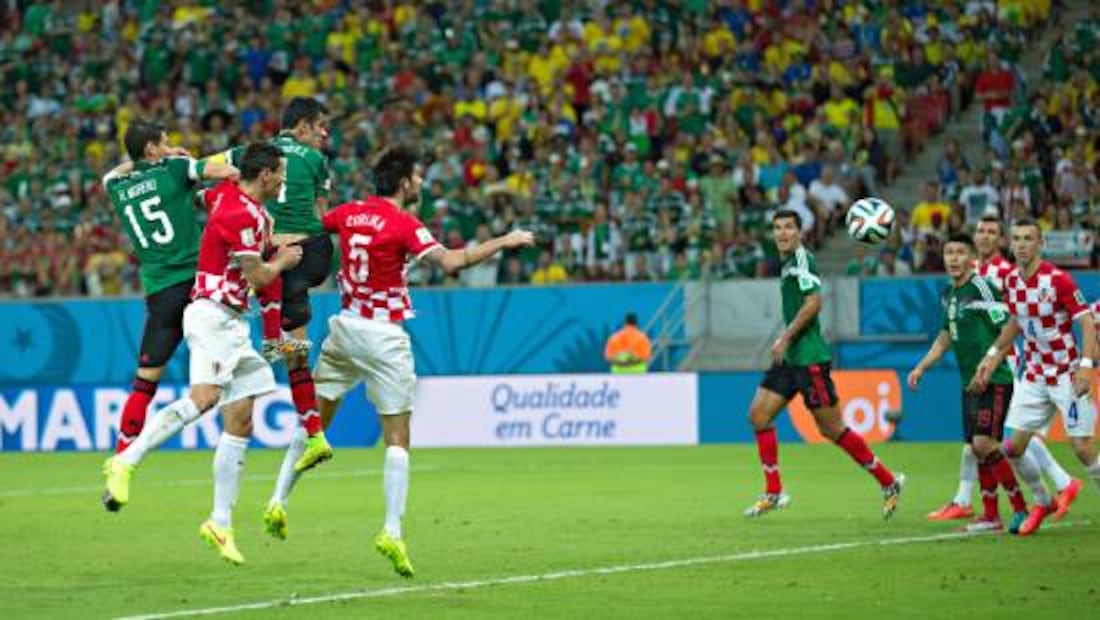 Rafa Márquez marcó su último gol en un Mundial ante Croacia en Brasil 2014. Foto: Imago7