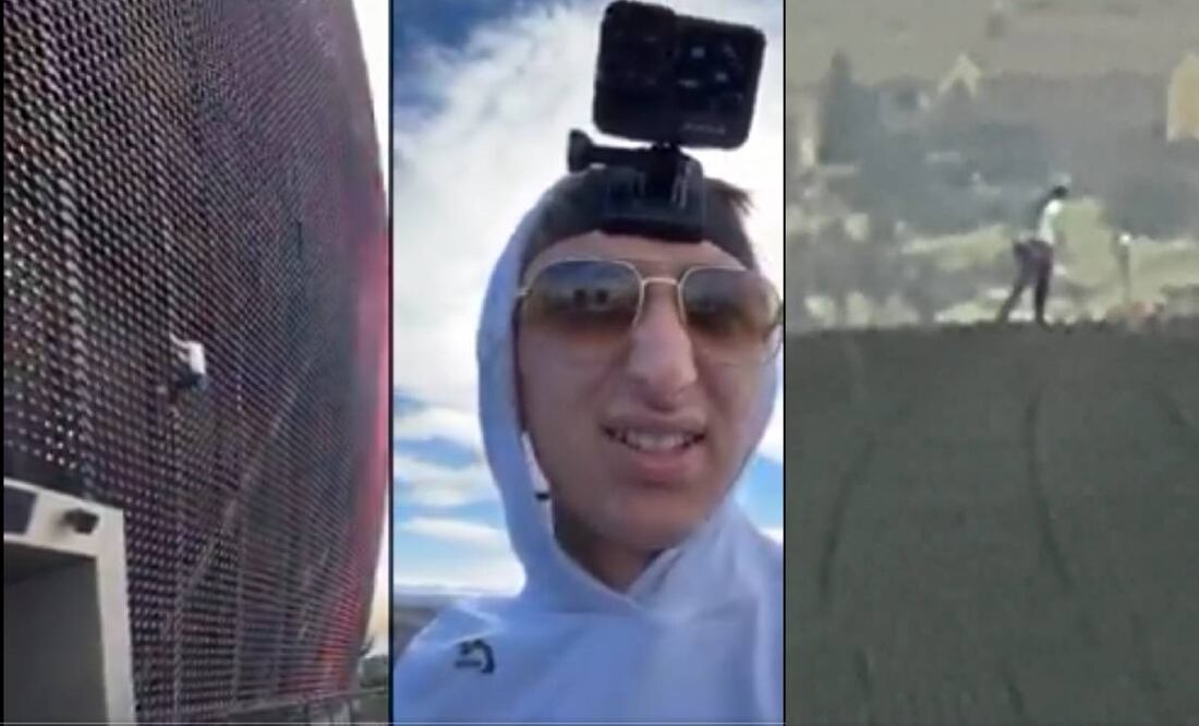 Una persona generó una gran movilización policiaca por escalar Las Vegas Sphere. Foto: Especial