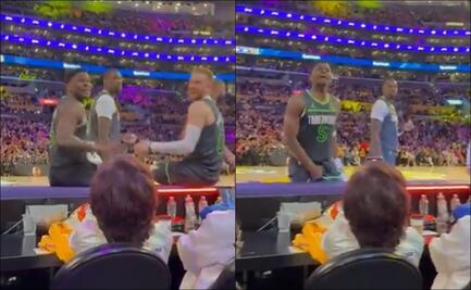NBA: Anthony Edwards insultó y realizó gestos vulgares a aficionados de Lakers; "Tengo el p... más grande que tú"