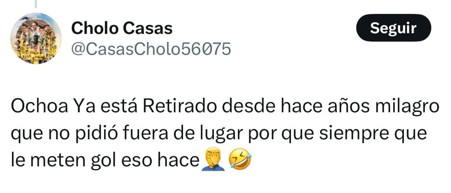Tweets Guillermo Ochoa