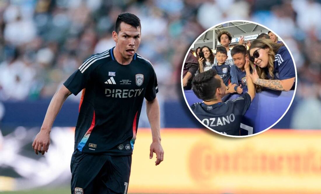 Hirving Lozano tuvo gran gesto con un aficionado del San Diego FC. FOTO: AFP / Captura