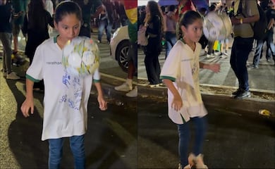 Presidente de Bolivia cumple sueño de una pequeña que apoyará a su equipo en Monterrey