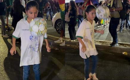Presidente de Bolivia cumple sueño de una pequeña que apoyará a su equipo en Monterrey