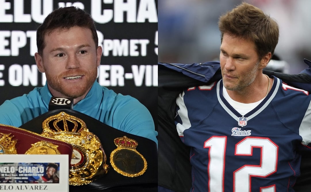 Tom Brady y Canelo Álvarez - Foto: Especial