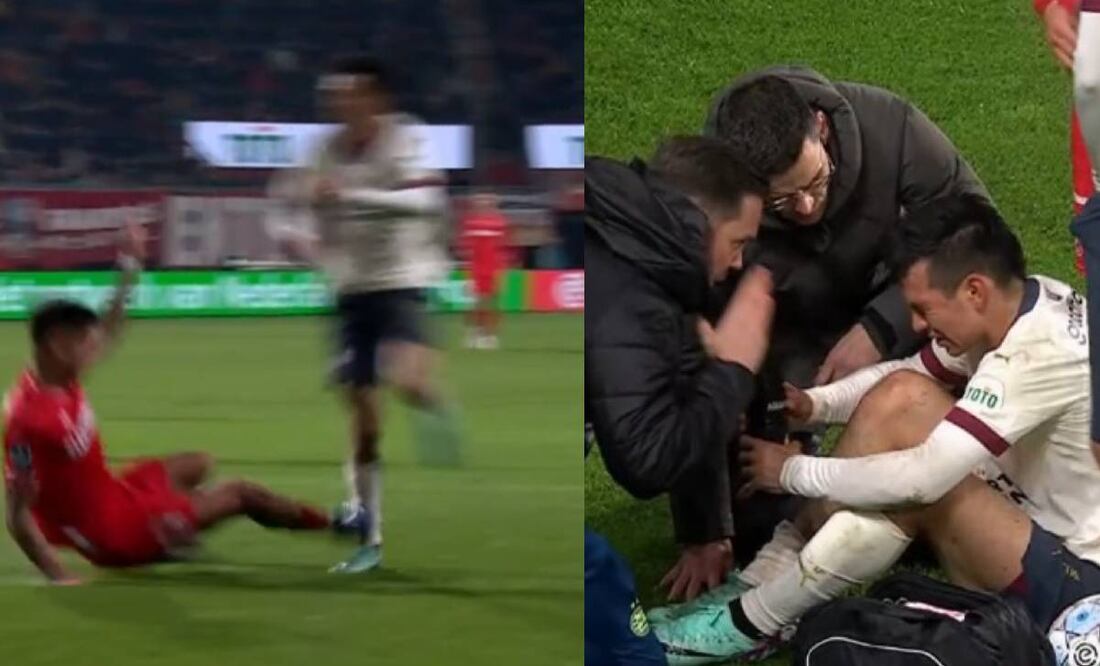 El Chucky Lozano casi se lesiona en el partido ante el Twente. Foto: Especial