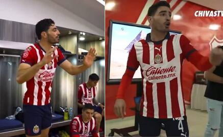 ¡Auténtico líder! Pollo Briseño motiva de esta manera a sus compañeros en el vestidor de Chivas