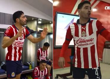 ¡Auténtico líder! Pollo Briseño motiva de esta manera a sus compañeros en el vestidor de Chivas