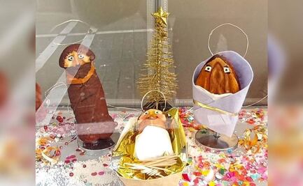 Pastelería erótica crea un Nacimiento con waffles en forma de genitales