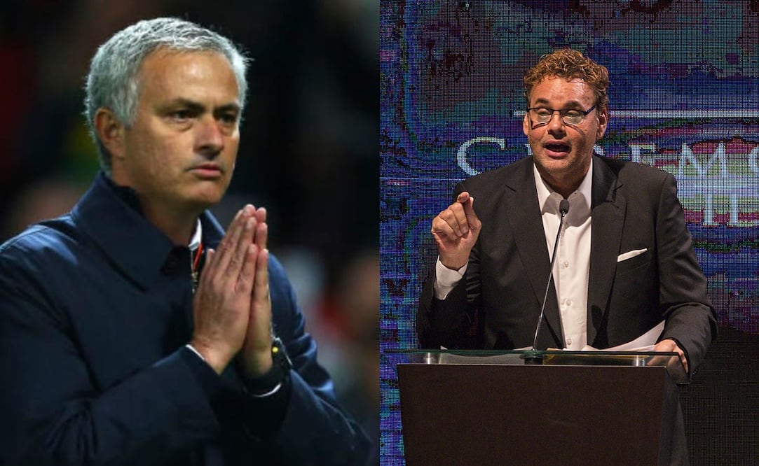 José Mourinho como DT del Tottenham y David Faitelson dando discurso / FOTOS: AP e Imago7