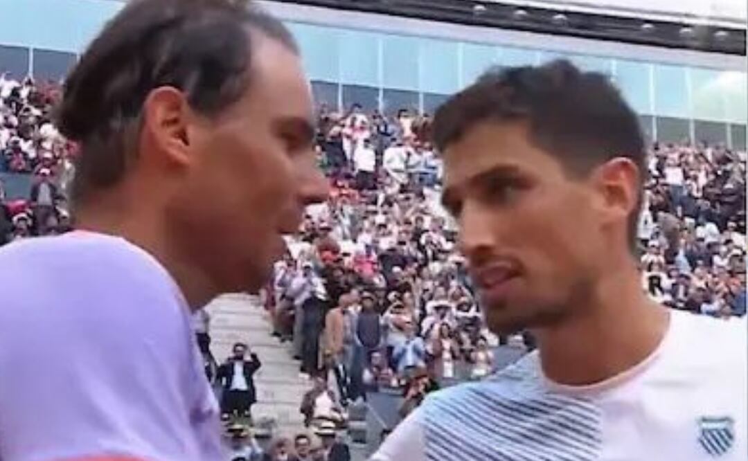 Pedro Cachin cayó ante Rafael Nadal en el Masters 1000 de Madrid. Fuente: Instagram @pecachin