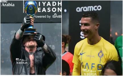 VIDEO: Undertaker aparece previo a la Riyadh Season Cup y la reacción de Cristiano Ronaldo es ÚNICA
