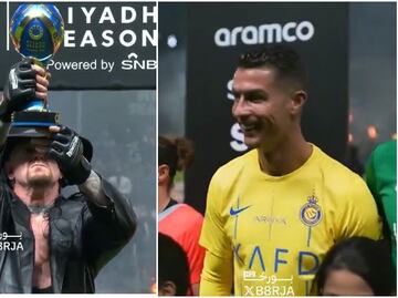 VIDEO: Undertaker aparece previo a la Riyadh Season Cup y la reacción de Cristiano Ronaldo es ÚNICA