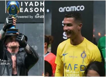 VIDEO: Undertaker aparece previo a la Riyadh Season Cup y la reacción de Cristiano Ronaldo es ÚNICA