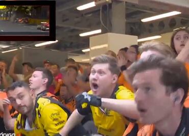 Mecánicos de McLaren insultaron a Checo Pérez y festejaron cuando chocó con Carlos Sainz