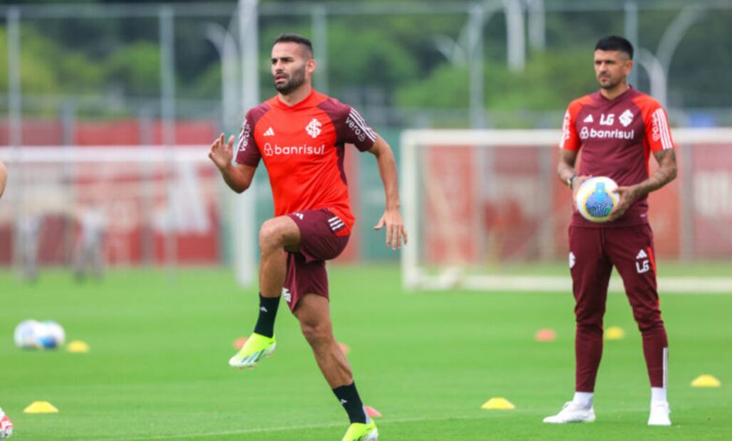 Thiago Maia, durante un entrenamiento con el Internacional. FOTO: Especial