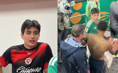 Así fue el encuentro entre Gilberto Mora y Jude Bellingham / Foto: Especiales