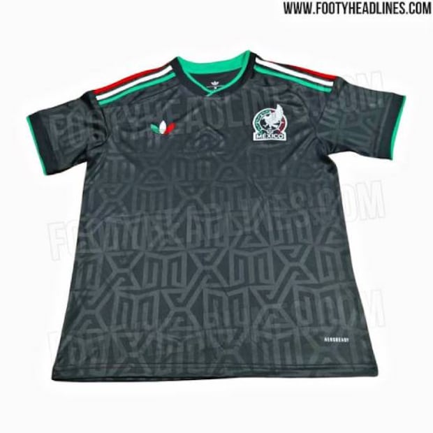 Esta sería la playera alternativa en color negro de la Selección Mexicana para el Mundial de 2026. Foto: Especial
