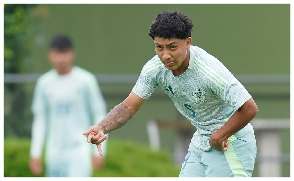 Stiven Jiménez jugando para la Selección Mexicana en categorías menores / Foto: Imago7