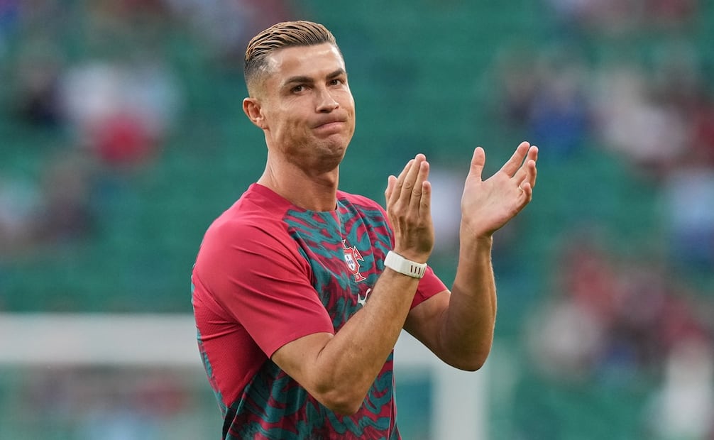 Cristiano Ronaldo previo a un partido con Portugal en Lisboa. FOTO: AP
