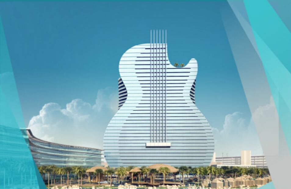 El nuevo Hard Rock Hotel de Hollywood tendrá forma ¡de guitarra!