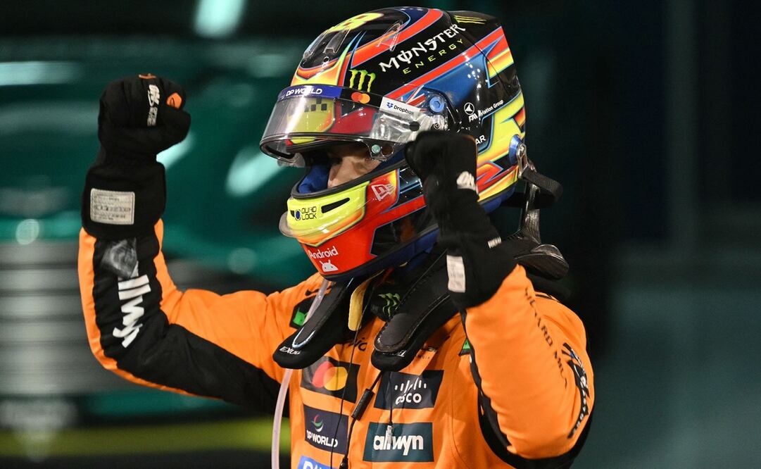 El piloto australiano, Oscar Piastri, tras ganar el Gran Premio de Baréin - Foto: AFP