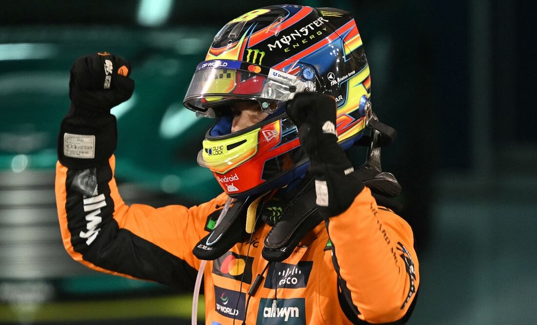 El piloto australiano, Oscar Piastri, tras ganar el Gran Premio de Baréin - Foto: AFP