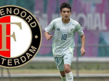 Gilberto Mora, con sólo un partido en Liga MX y 15 años, se va a Europa con el Feyenoord