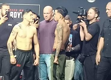 Brandon Moreno cumple en la báscula y se declara listo para Brandon Royval: "Nos vamos a partir la ma..."