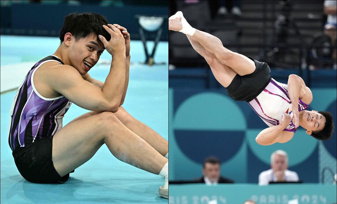El filipino Carlos Yulo, durante su participación en la gimnasia artística de París 2024. FOTOS: AP