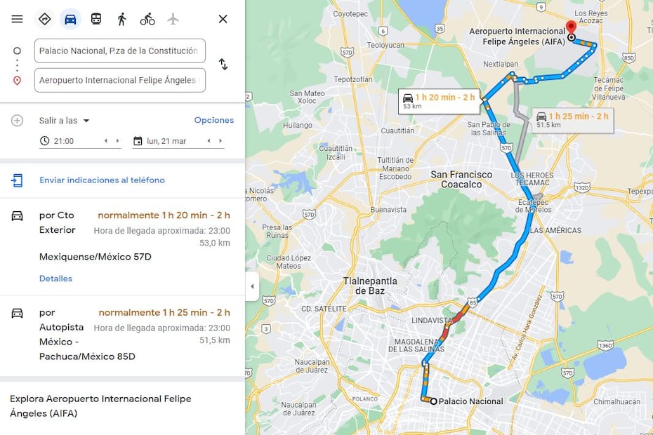 AIFA: ¿Se puede llegar al nuevo aeropuerto en 40 minutos?